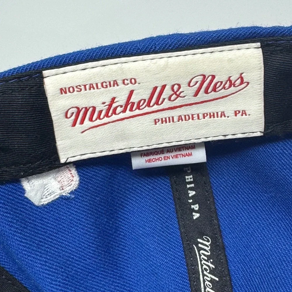 Los Angeles Clippers Mitchell & Ness NBA Snapback Hat Blue Red Hardwood Classics